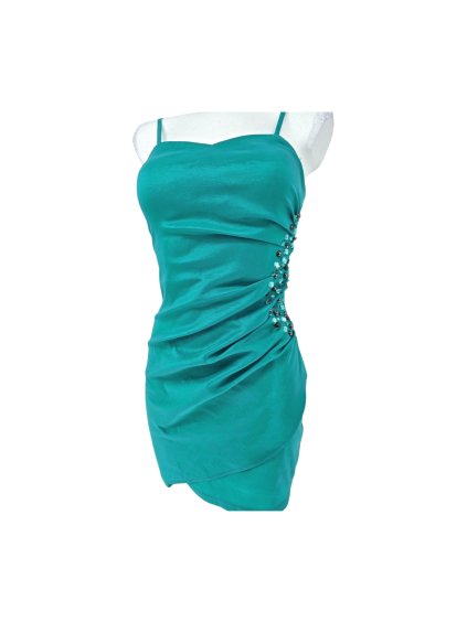 společenské tyrkysové šaty  AX PARIS
