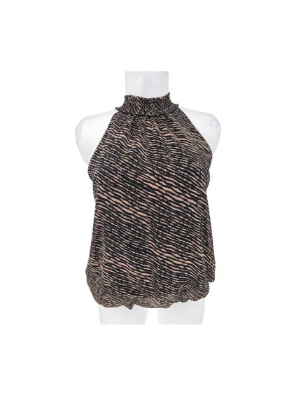 hnědočerný top NEW LOOK