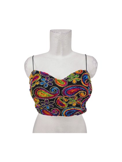 barevný crop top  MIISGUIDED