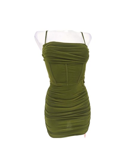 pružné zelené šaty  SHEIN