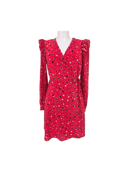 červené zavinovací šaty  NEW LOOK petite