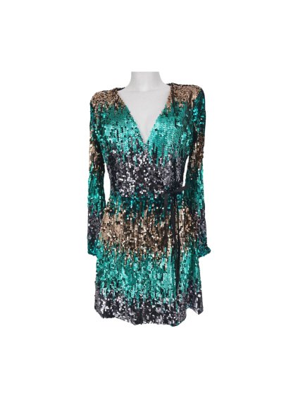 flitrové zavinovací šaty MISS SELFRIDGE