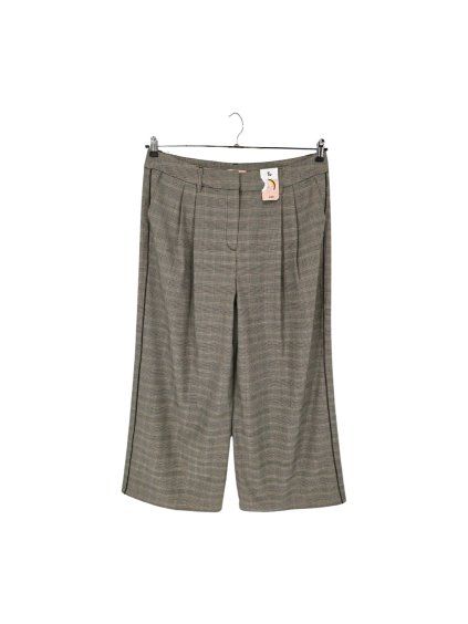 široké kostkované kalhoty  TU