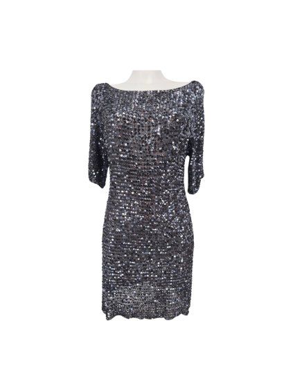 háčkované šaty  s flitry WALLIS