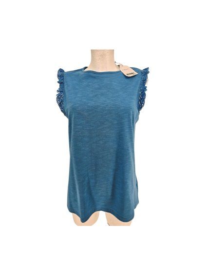 modrý bavlněný top NEXT