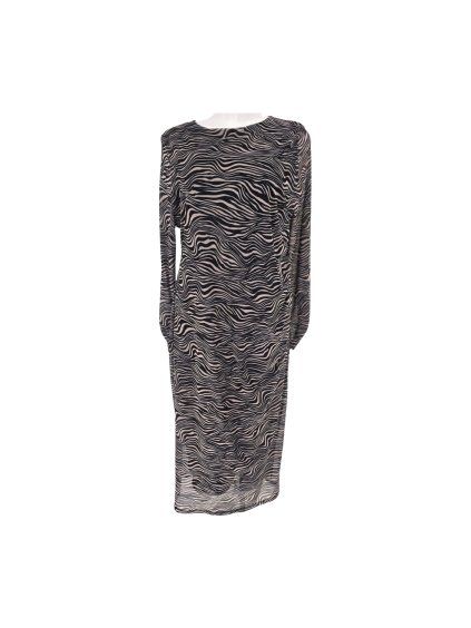 černobílé dlouhé šaty TU  WOMAN