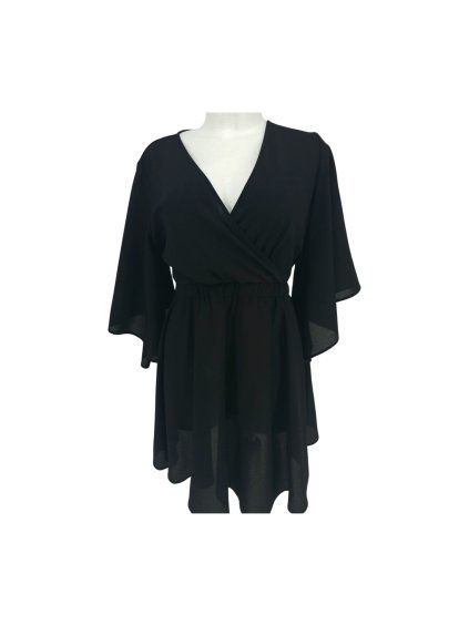 dlouhá černá tunika / šaty  BOOHOO