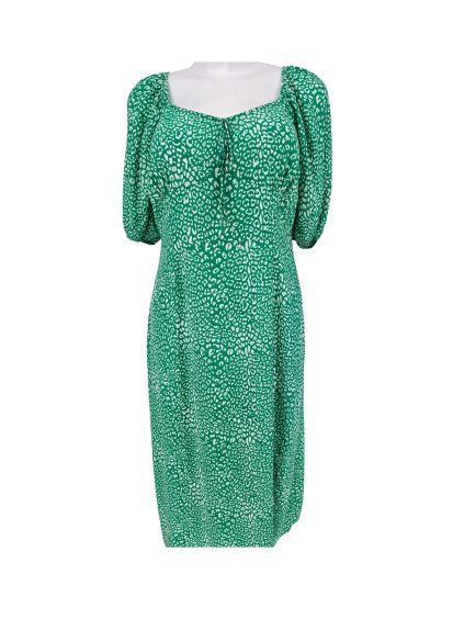 zeleno bílé šaty  MARKS & SPENCER