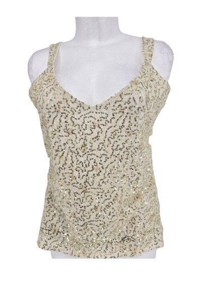 flitrový top s výšivkou MARKS & SPENCER