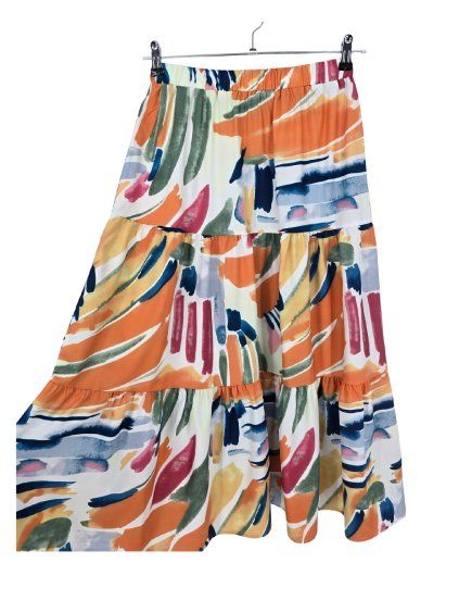 barevná delší sukně SHEIN