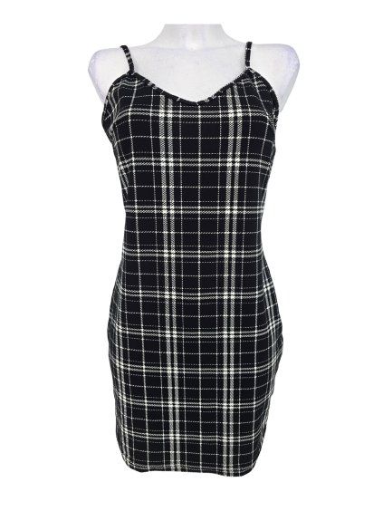 černobílé krátké šaty SHEIN