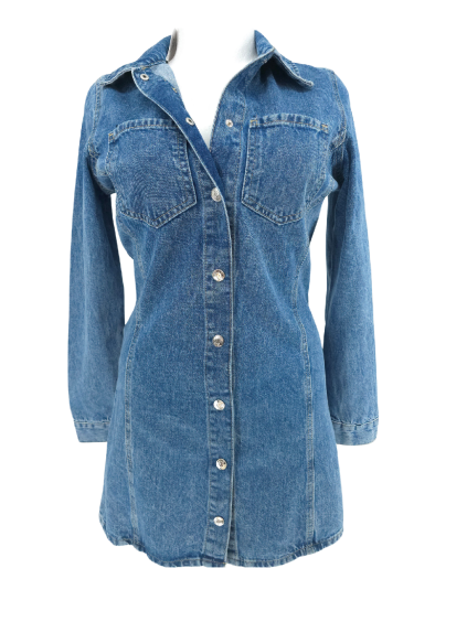 džínové propínací šaty DENIM CO
