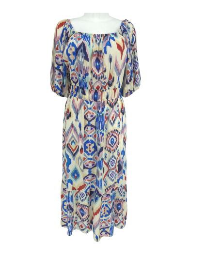 dlouhé barevné šaty  ROMAN