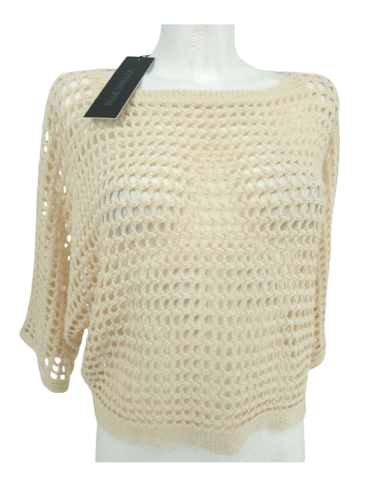 háčkovaný top  BLUE VANILLA