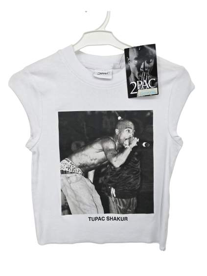bavlněné crop tričko  2PAC