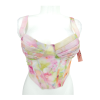 pastelový duhový crop top SHEIN