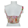 pastelový duhový crop top SHEIN