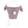 šedorůžový crop top PRIMARK