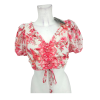 květovaný crop top  JUS DE POM