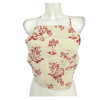 lněný crop top  NEW LOOK