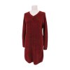 vínové pletené šaty PAPAYA  vel. S