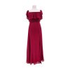 dlouhé vínové šaty EVER PRETTY  uk 10 - 38