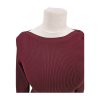 vínový tenký svetr KAREN MILLEN vel. L  - 42