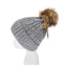 šedá čepice s bambulí ALPINE