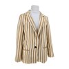 lněné pruhované sako ZARA v. L (40/42)