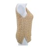 pletená béžová vesta  / top NUTMEG
