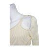 krémový pružný top STRADIVARIUS