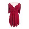 červené společenské šaty SKUE CURVE