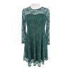 zelené krajkové šaty ZANZEA