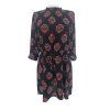 černé šaty se vzorem PAPAYA