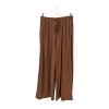 volné hnědé kalhoty YOZY v. XL