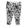 černobílé kalhoty s květy  TU