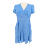 modré zavinovací šaty  NEW LOOK