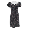 černé šaty s kvítky  SHEIN