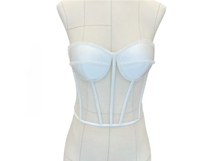 Ivory korzet s křišťálky