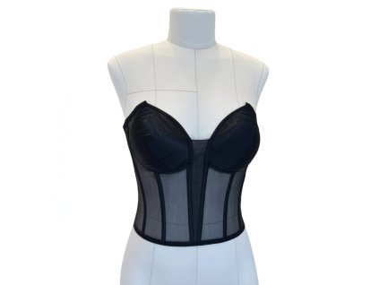 Tylový korzet - černý K144