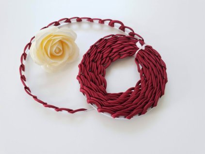 Poutka ke korzetu - bordó