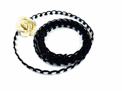 Poutka ke korzetu - černá