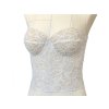 Krajkový korzet - ivory lístky