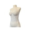 Krajkový korzet - ivory lístky