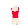 Saténový korzet - červený