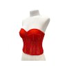 Červený korzet s křišťálky