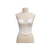 Saténový korzet - ivory