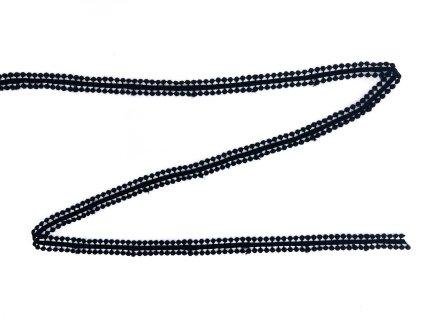 černý krajkový lem