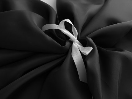 Matná organza - černá