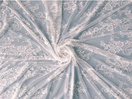 Jemná krajka francouzského typu, ivory F1983